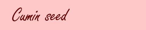 Cumin seed
